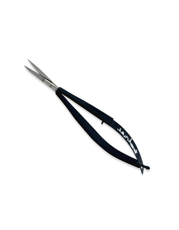 Jully France Eye Brow Trimmer Black Powder Coated Handles Fine Points Str. 12 cm